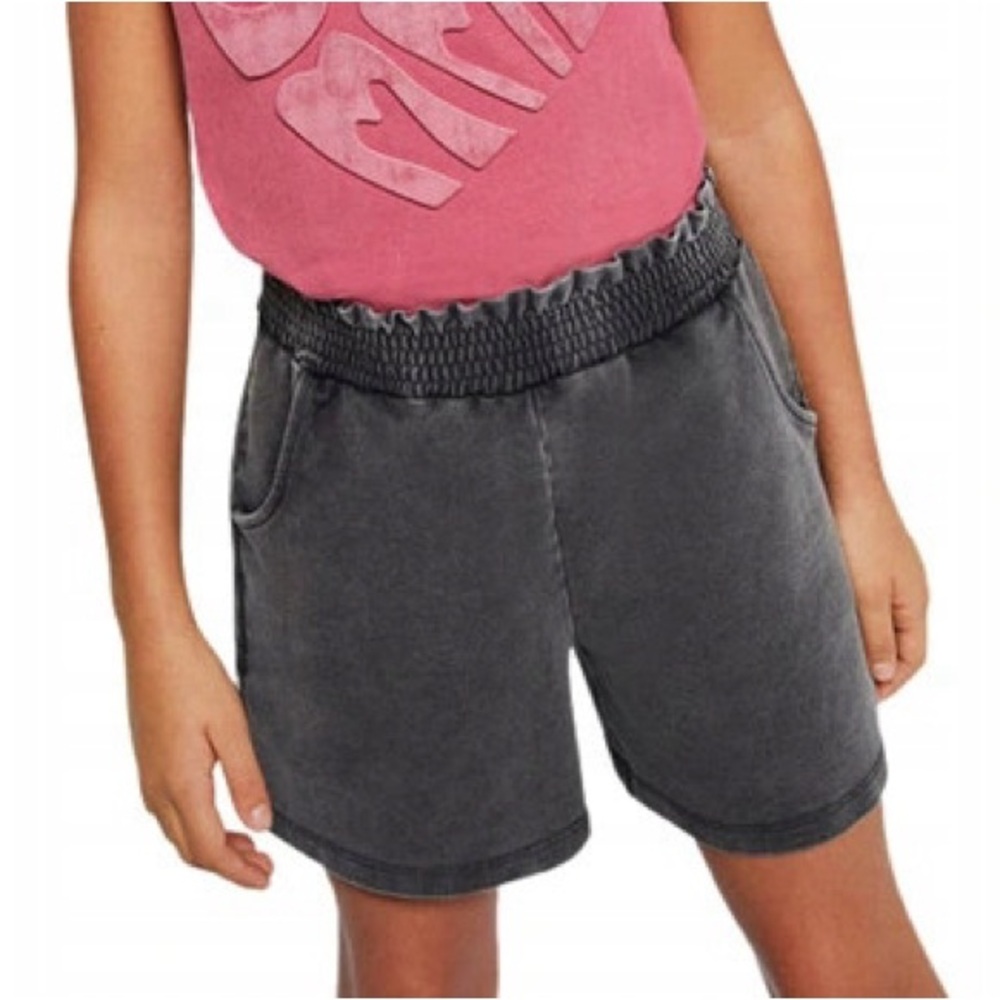 Size 14 Girls Mayoral Charcoal Elastic Waist Kids Shorts